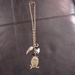 Gold Owl Necklace